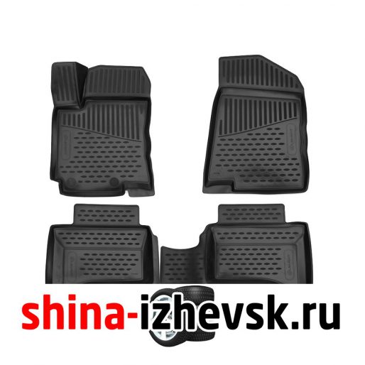 Коврик Autofamily коврики 3D в салон для KIA Rio, 01/2014- , hb., 4 шт. ) (для рынка Казахстана) в Ижевске